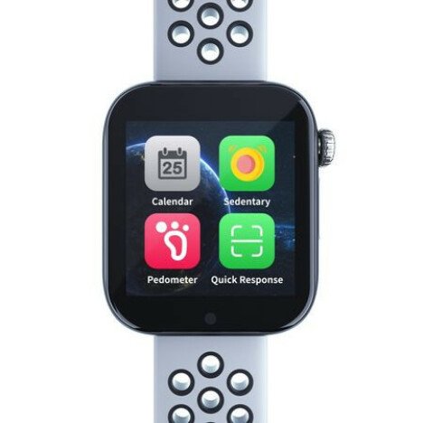 Ceas Smartwatch cu telefon iUni Z6S, Touchscreen, Bluetooth, Notificari, Camera, Pedometru, White